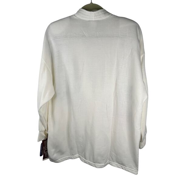 Linda Lori Vintage 90s 80s Deadstock Christmas Sweater Cardigan Oversized OSFM - Picture 8 of 13